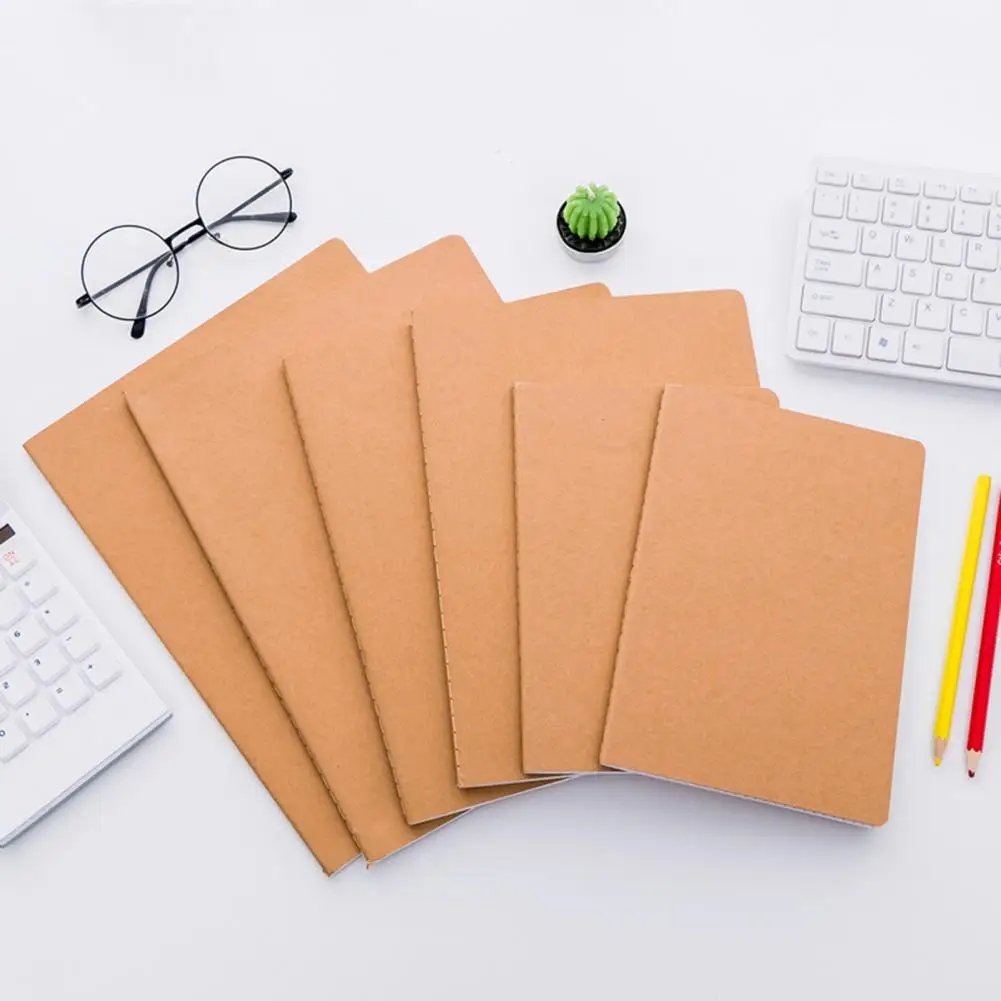 Cuaderno de encuadernación de costura Vintage, cuaderno de papel Kraft A4/a5/b5, páginas gruesas a Prueba de tinta, sin purga, papel Beige, Ideal para estudiantes