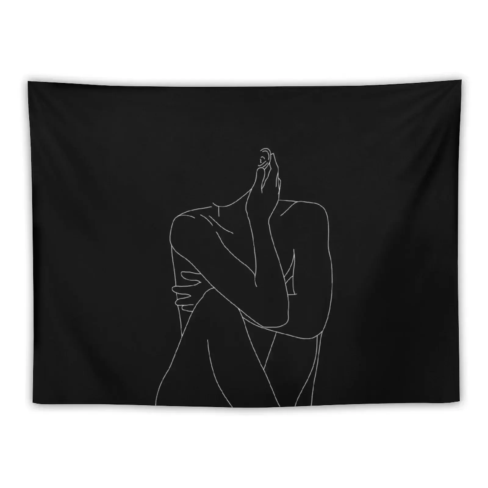 

Nude figure illustration - Celina Black Tapestry Wall Hanging Carpet On The Wall Decor Home Home Decorating Tapestry