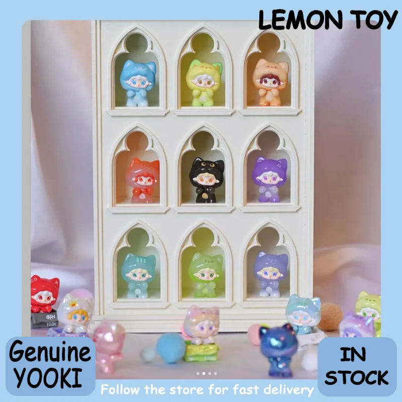 

Подлинная мини-кукла Yooki Cat On The Loose Series, сумка в слепой коробке, милая коллекция, украшение для рабочего стола, модный тренд, подарок-сюрприз