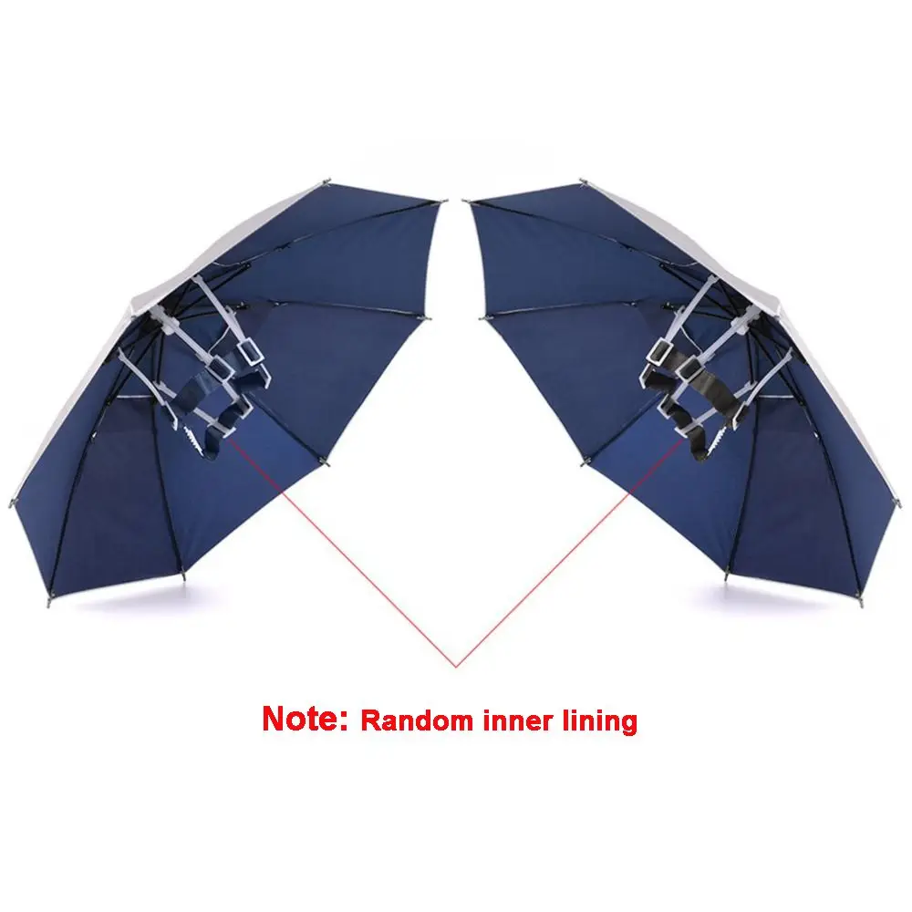 Lightweight Hiking Handsfree Waterproof Anti-Rain Sunshade Foldable Sun Hat Umbrellas Fishing Caps Umbrella Cap - Image 6