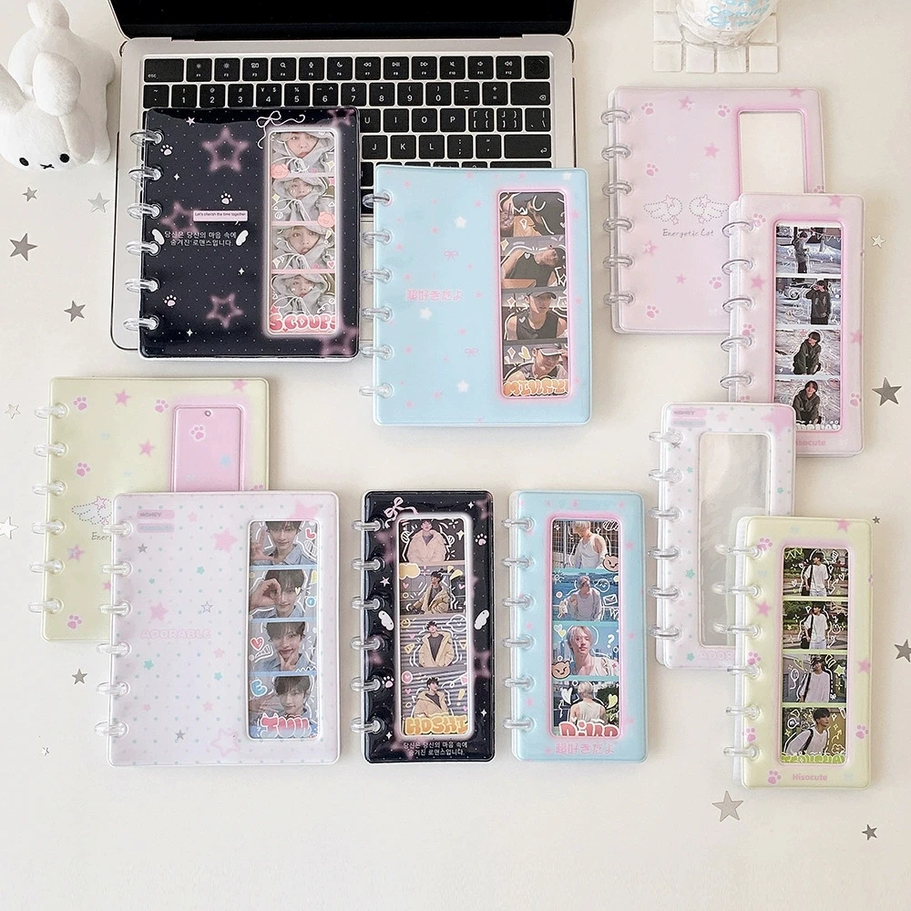 Cartoon Cover Photo Booth Frames Photo Booth Album For 2X6 Inch Fotos Strips Album 2 X 6 Bookmark Holder 20 Pages Photos