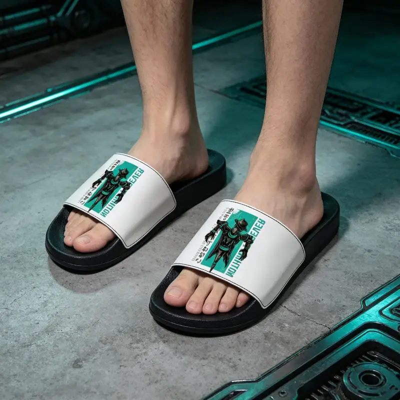 Ladies Men's home slippers，“Eternally Unforgettable”Dark-themed fashion design，Suitable for indoor wear，Vintage Aesthetic，Comfor