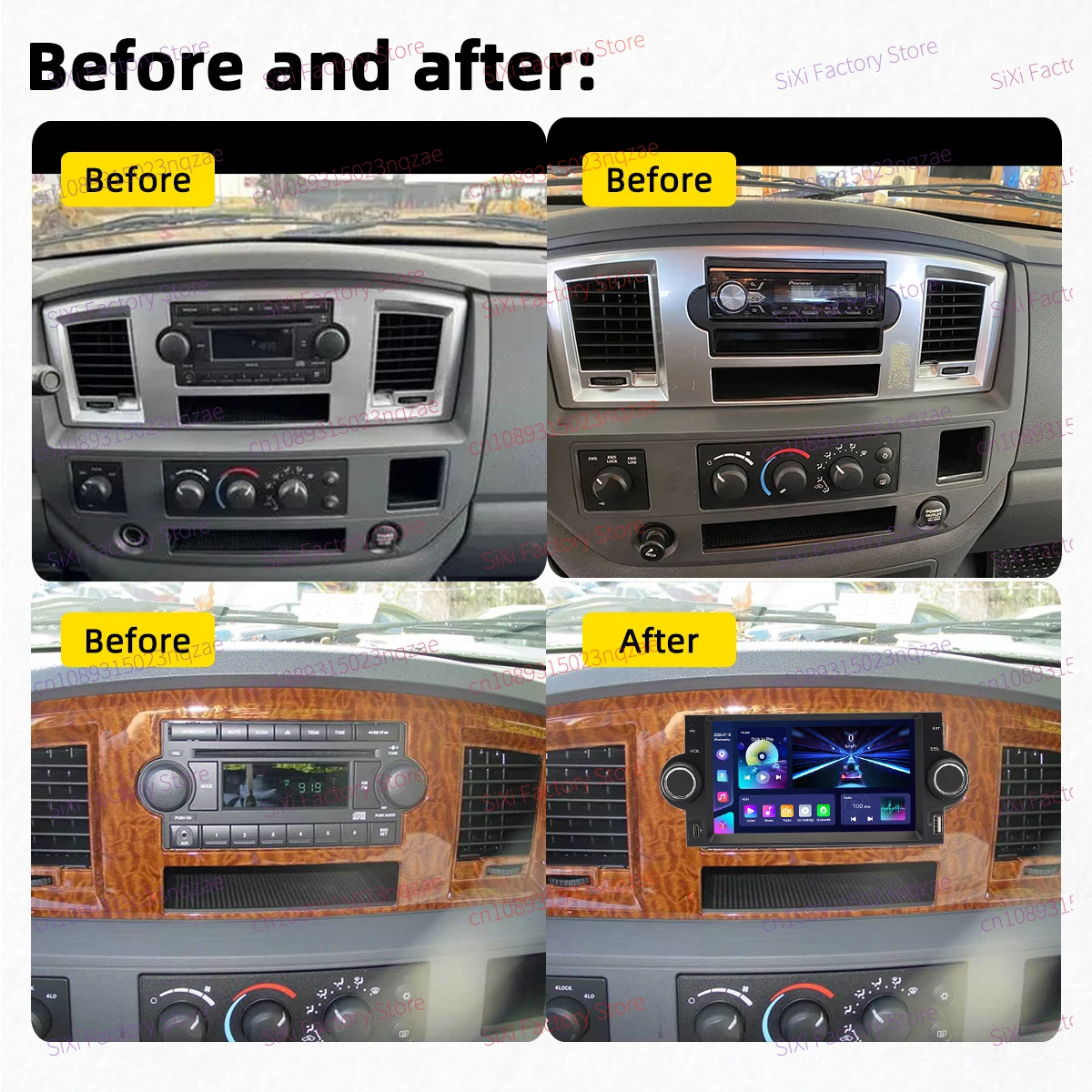 Head Unit 1Din 6.2