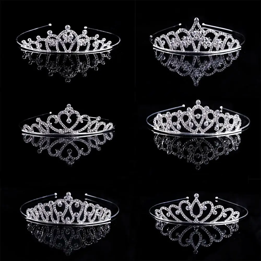 

Heart Tiara Head Piece Hair Jewelry Tiaras Crowns Headbands Stunning Bridal Wedding Jewelry Crystal Rhinestone Crown Headband