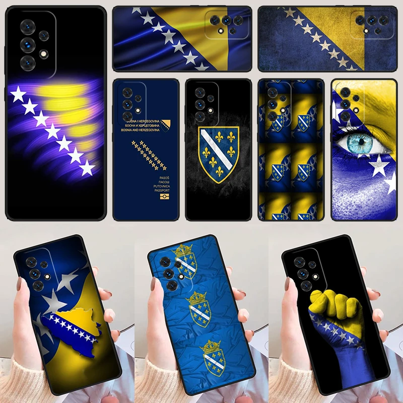 Bosnia Splash Bosnia Flag For Samsung A52 A72 A73 A20e A21S A50 A70 A11 A12 A42 A31 A40 A51 A71 A32 A80 A91 Phone Case