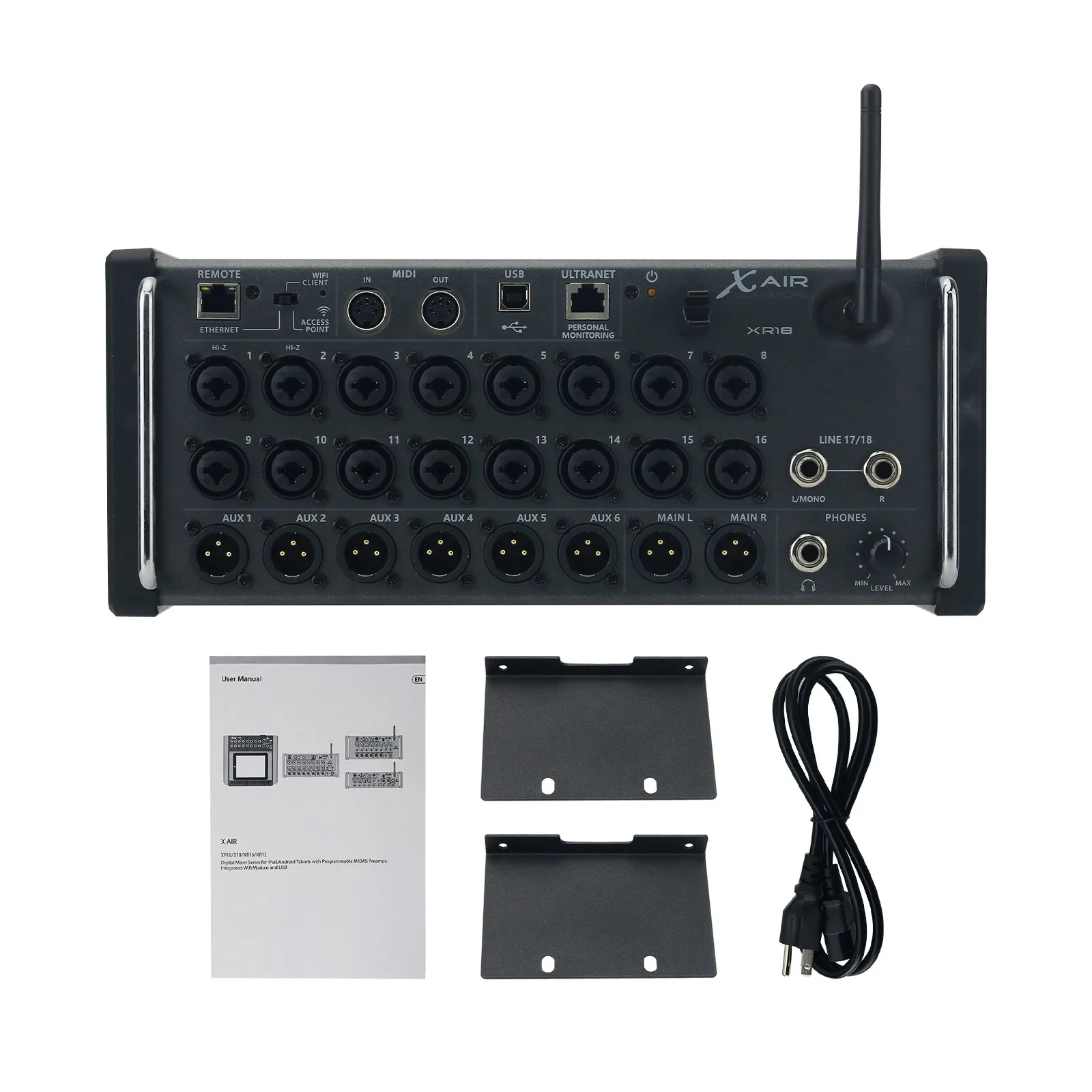 

XR18 18-Channel 12-Bus Digital Mixer Rack-Mounted Digital Mixing Console with Built-in Wifi for DJ