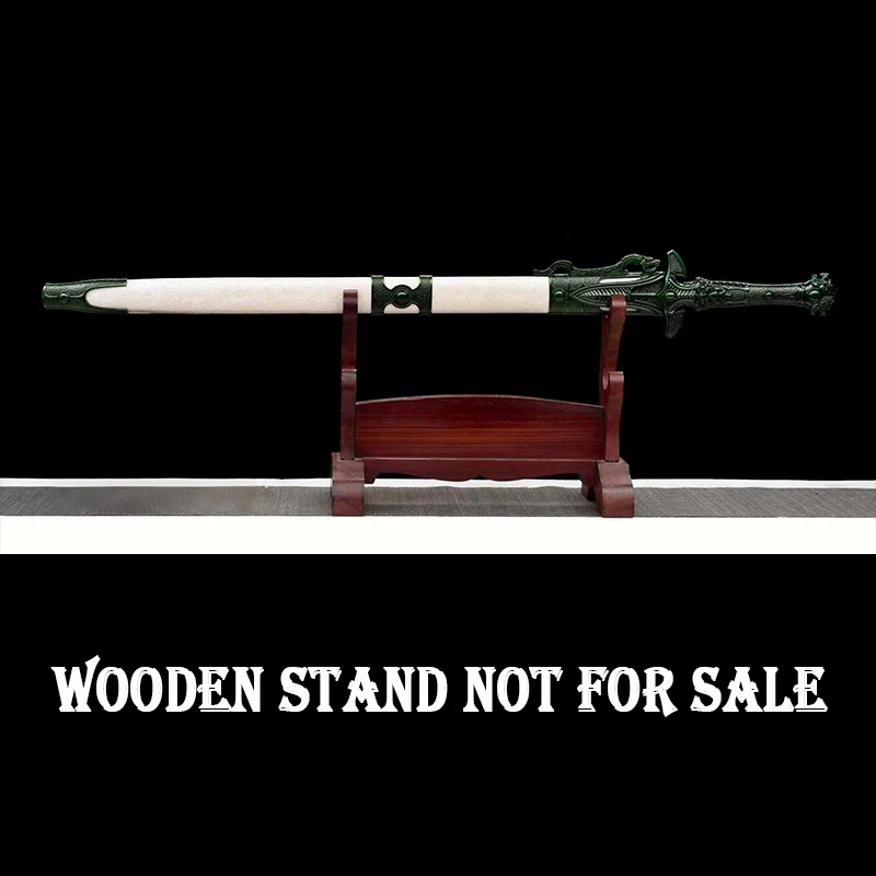 Tianji Jian, Dragon Sword, Steel Metal Sword, Decorative, Home Decorations, Unique Gift ,Souvenir, Chinese Sword,Green Color