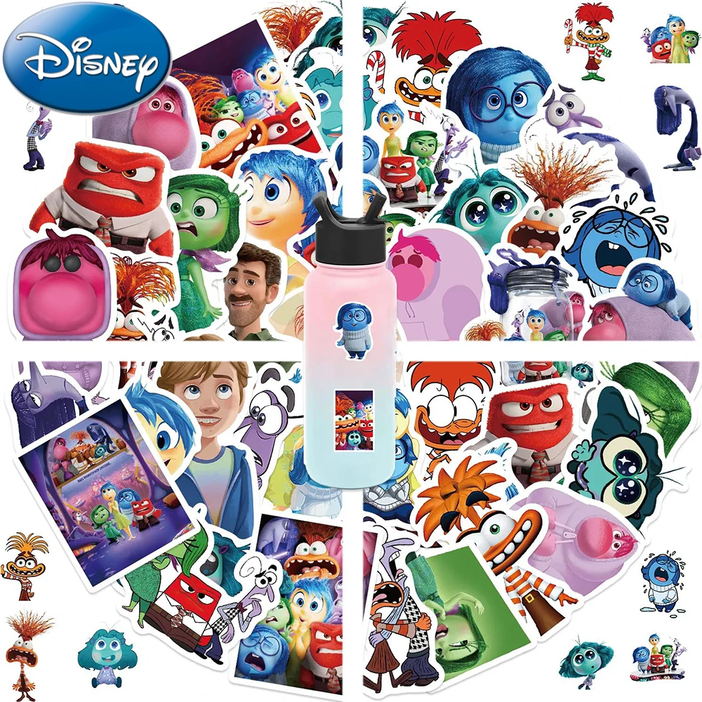 10/30/50pcs Cute Disney Inside Out Cartoon Stickers for Kids Funny Anime Graffiti Sticker Laptop Phone Notebook Decals Toy Gift