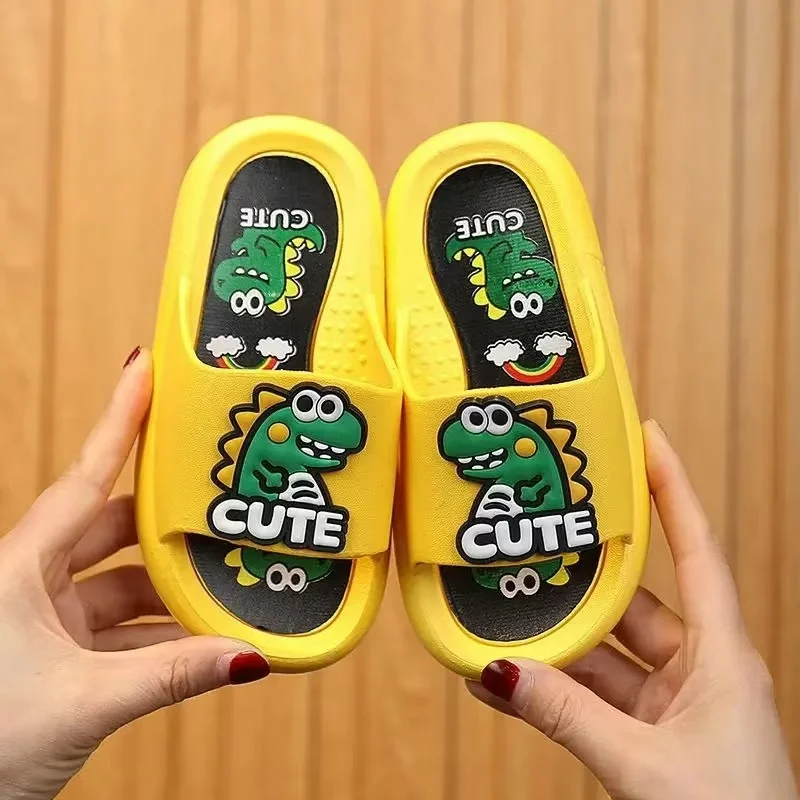 New Home Slippers Summer Children Cartoon Soft Shoes Boys Bathroom Girls Slippers Sandals Toddler Non Slip Beach Shoes Baby