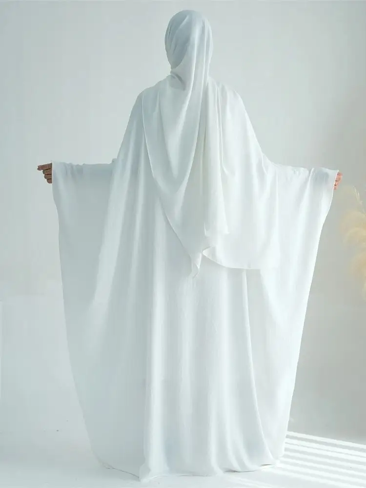 Ensemble Abaya en coton et lin pour Ramadan Eid, tiens imar, ensembles musulmans de Dubaï, robe Hijab, caftan marocain, vêtements éducatifs pour