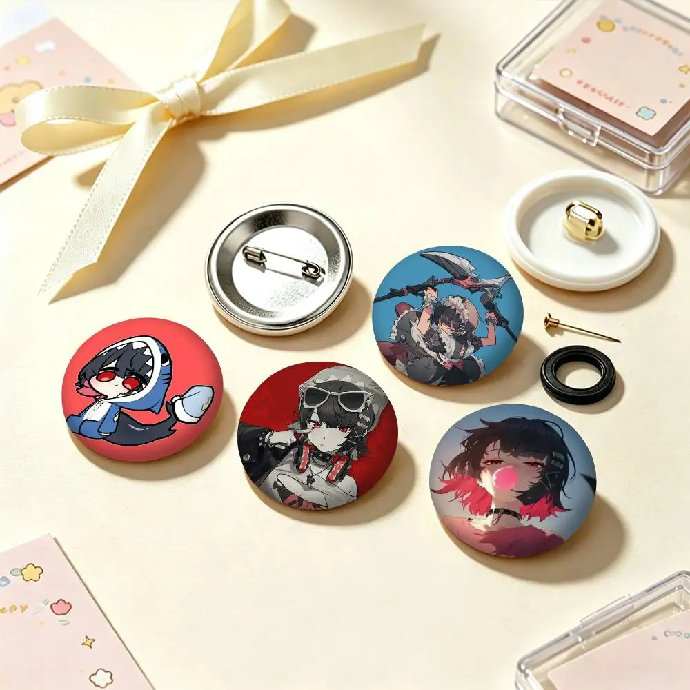 Hot Game ZZZ Ellen Joe 25mm 32mm 44mm 58mm 75mm Brooches Badges Pins for Accessories Gift