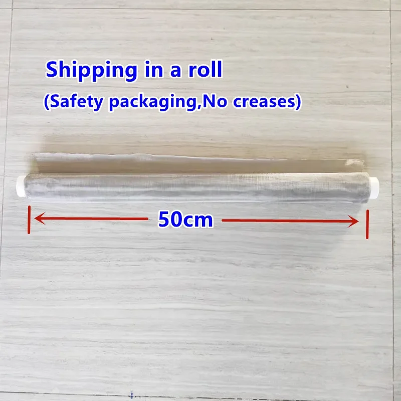 500x50cm 304 Stainless Steel Woven Wire Mesh Filtration Screen Mesh Screening Filter Sheet Screen Industrial Fix Tools Net