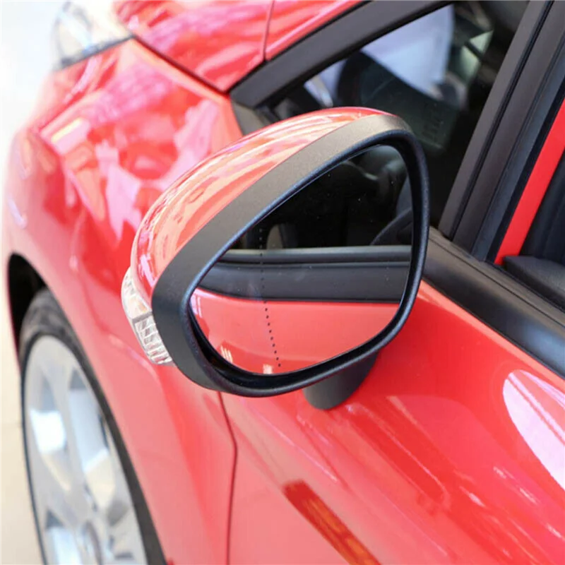 

4X Car Left Side Door Wind Rearview Mirror Cover Frame For Ford Fiesta MK7 2009-2017