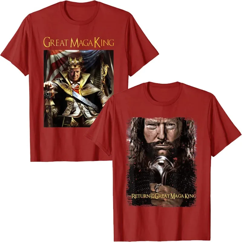 Ultra Maga Shirts The Return of The Great Maga King Funny Trump Ultra-Maga-King T-Shirt Joe Biden Sarcastic Quote Politics Tops