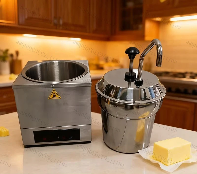 2L Cheese Pump Dispenser Electric Commercial Sauce Warmer Digital Temperature /Cheese/Chocolate/Butter Pump Warmer Restaurant
