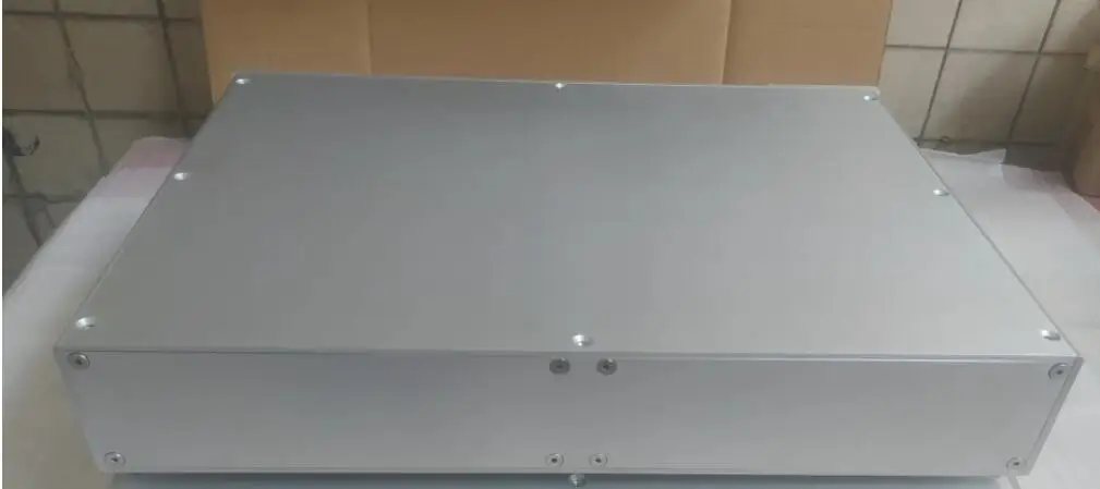 Aluminum alloy power amplifier chassis shell case All silver front stage all aluminum amplifier/DAC/decoder chassis