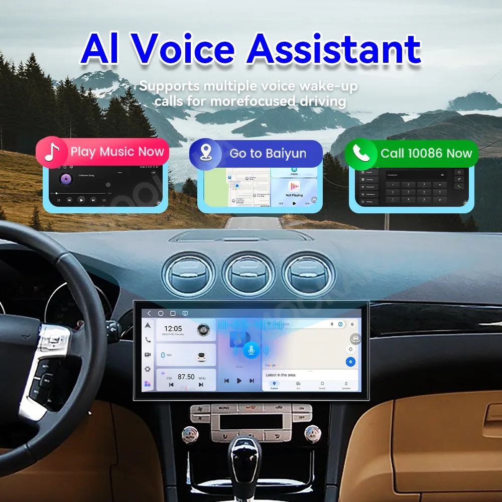 Qualcomm Android 15 Car Radio For Ford S-MAX 2007~2008 GPS 15.8 Inch  Multimedia Player Navigation Car Stereo Receiver Head Unit