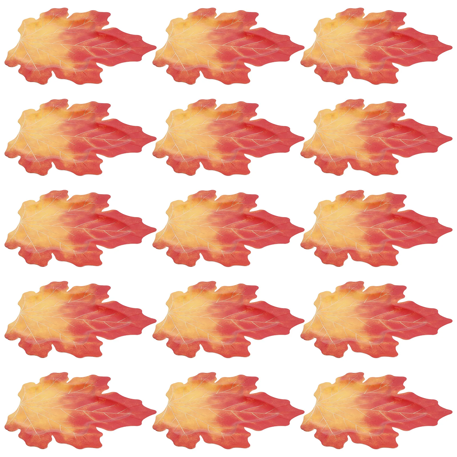 

20Pcs Maple Leaf Shaped Paper Plates Fall Disposable Autumn Party Tableware Thanksgiving Cake Dessert Supplies