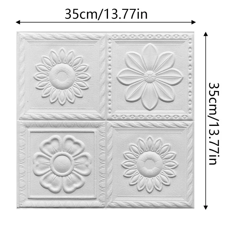 3D wall stickers Pastoral style wallpaper self-adhesive waterproof moisture-proof warm bedroom living room background Home Decor
