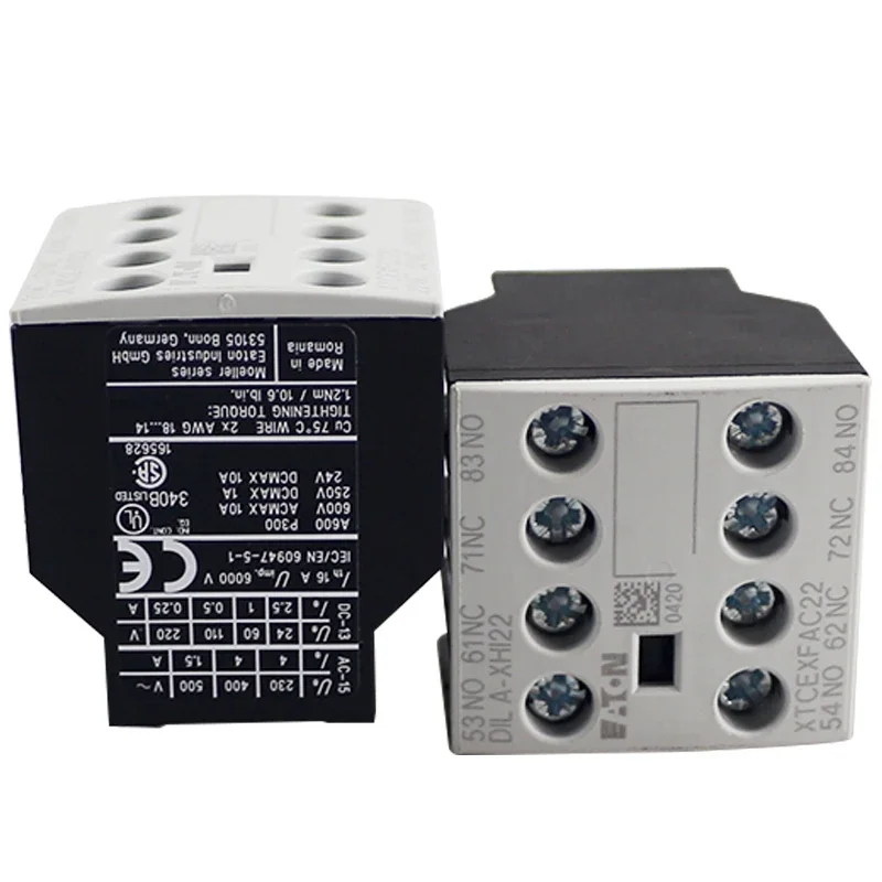 

2pcs New original contactor DILAXHI22 auxiliary contact 2 open 2 close