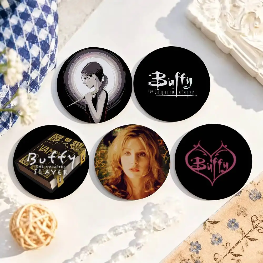 B-Buffy The Vampire Slayer  25mm 32mm 44mm 58mm Anime Badges Brooches DIY Pins Decorations Birthday Gifts