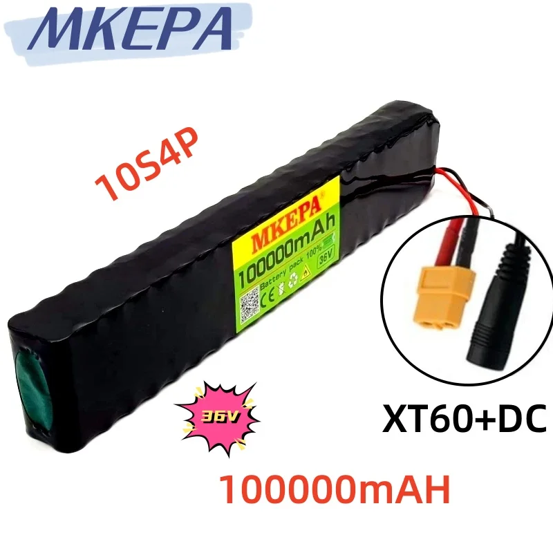 10S4P 36V 100000mAh Electric Scooter Lithium Battery 18650 battery pack 36V 100Ah Electric Scooter Electric Scooter Battery 36v