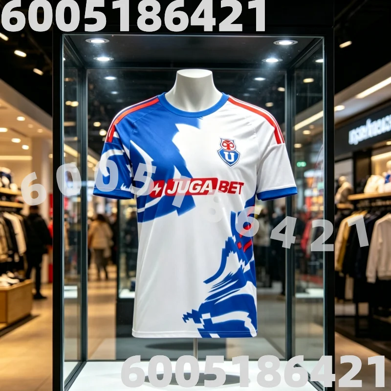2026 New 3D Sports Universidad De Chile Special Edition Breathable Soccer Jerseys Blue Red Geometric Pattern Family Kids Tees