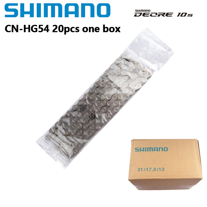 20PCS HG54 CN SHIMANO Chain DEORE SLX MTB Mountain Bike Chain 10Speed 116Link CN-HG54 Original M7000 Series Chain With Box