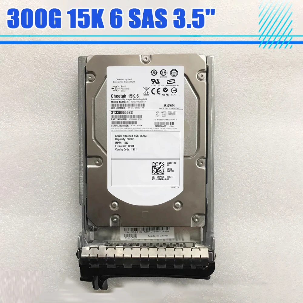 

ST3300656SS 300G 15K 6 SAS 3,5 ''серверный жесткий диск для DELL HDD