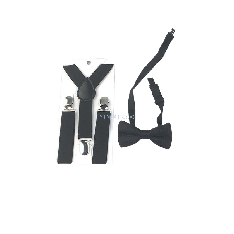 2Pcs Tie Suspenders Children Necktie Kid Christmas Vintage school Hot Wedding Lovely Clothing Accessories MJ33