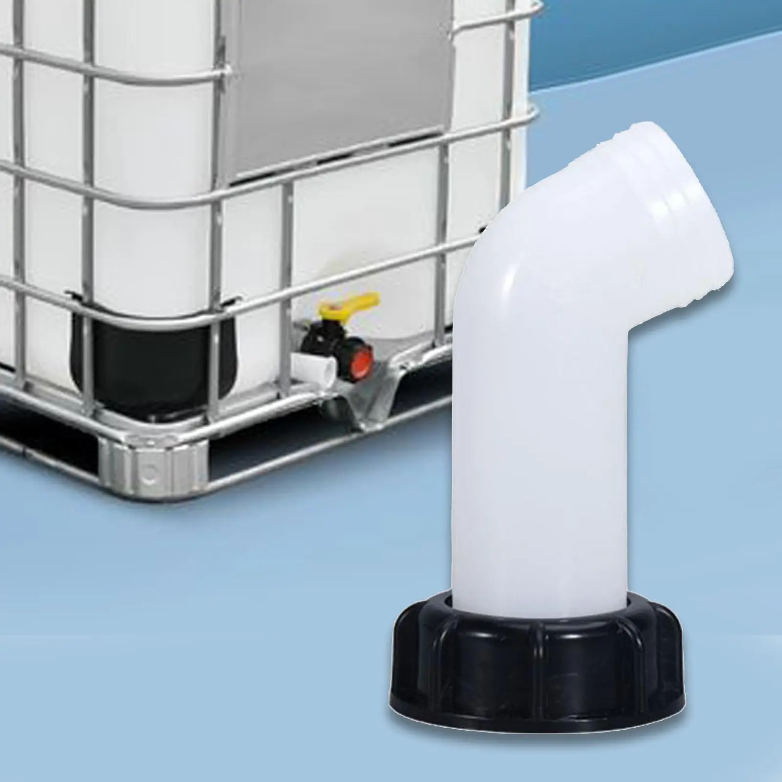 IBC Extension Drain Spout Plastic Water Tank Adapter S60 Ton Barrel Connector Easy Install Leak Resistant for Ibc Tank