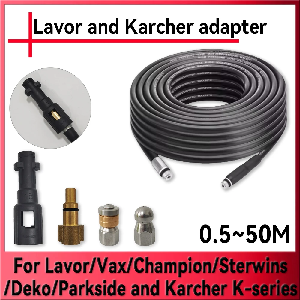 

High Pressure Cleaning Machine Hose,Lavor to Karche connector,for Lavor/Vax/Champion/Sterwins/Deko/Parkside and Karcher K-series