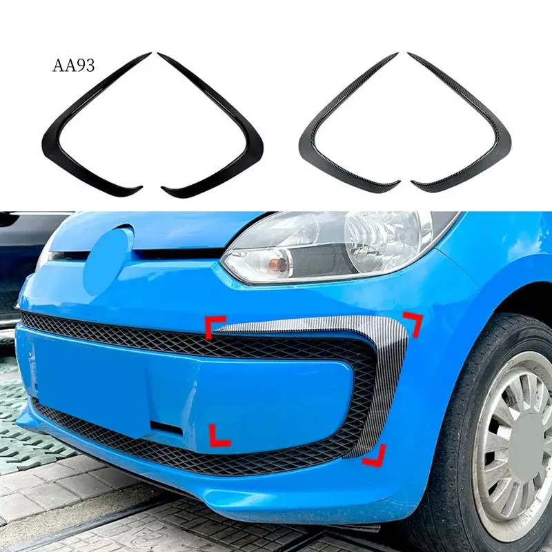 

AA-Car Front Bumper Splitter Spoiler Trim Grille Canard For VW UP 2011-2015 Front Grille Wind Wing