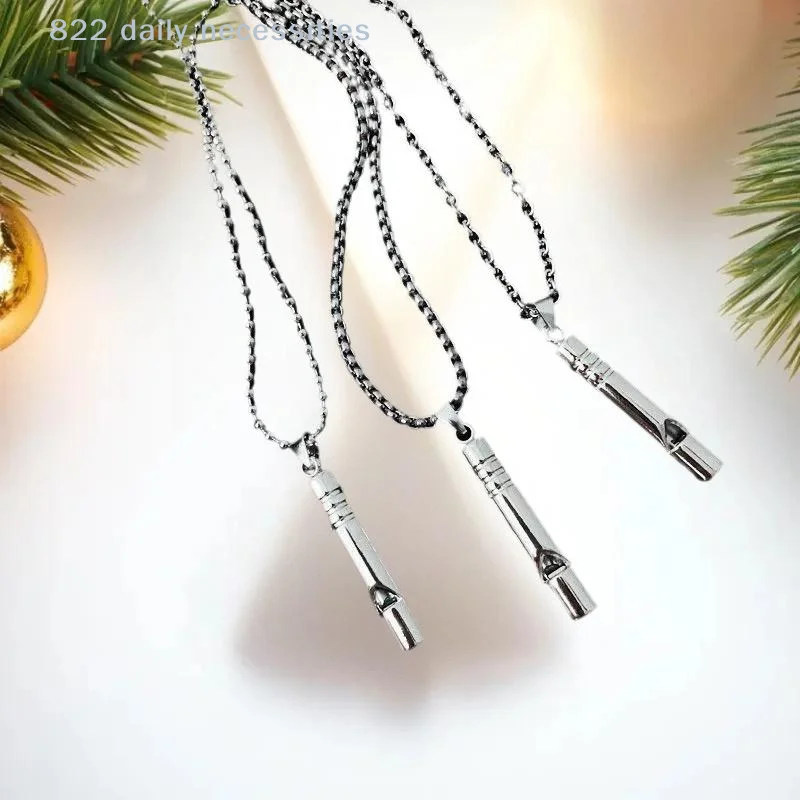 

convenient1Pc Whistle Necklace Alloy Loud Durable Outdoor Sounded Survive Tool Hiking Camping And Adventure Sports Survival Gear