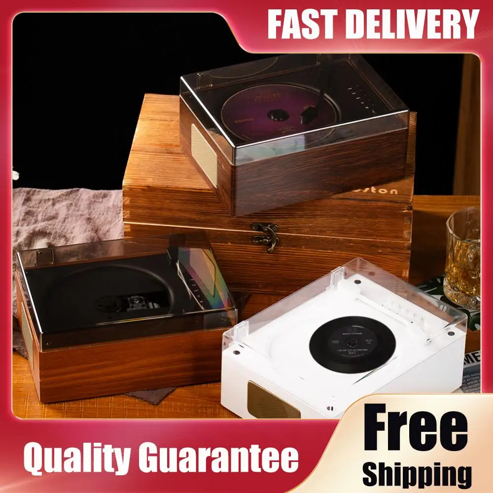 

Home Music Player Rechargeable Support CD BT USB 3.5mm AUX CD Music Player Bluetooth-Compatible 5.0 Wireless Speaker Home Decor