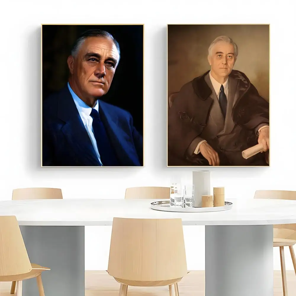 Statesman F-Franklin Delano Roosevelt Poster Wall Art Print Decorative Mural Home Decor Gift Unframed