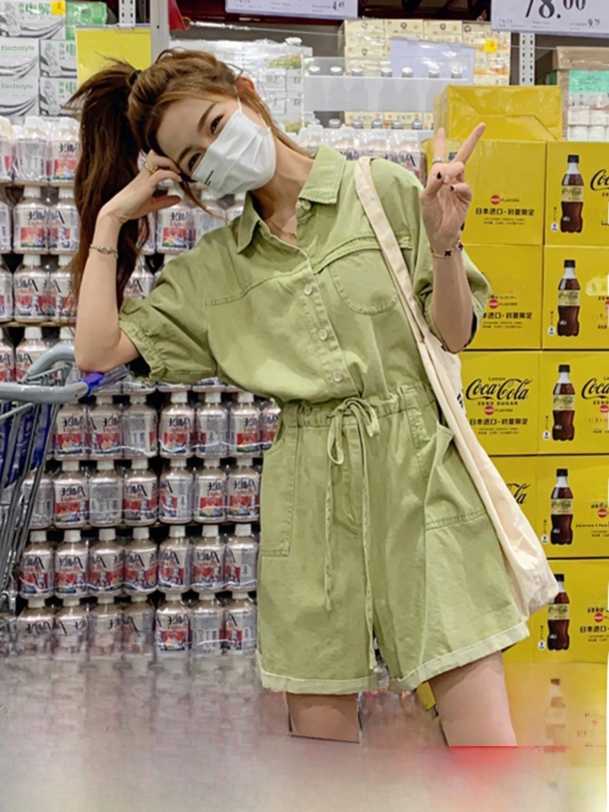 

Комплект комбинезонов Ele Workwear: женские летние укороченные брюки с высокой талией, уникальный дизайн, повседневные, однотонные