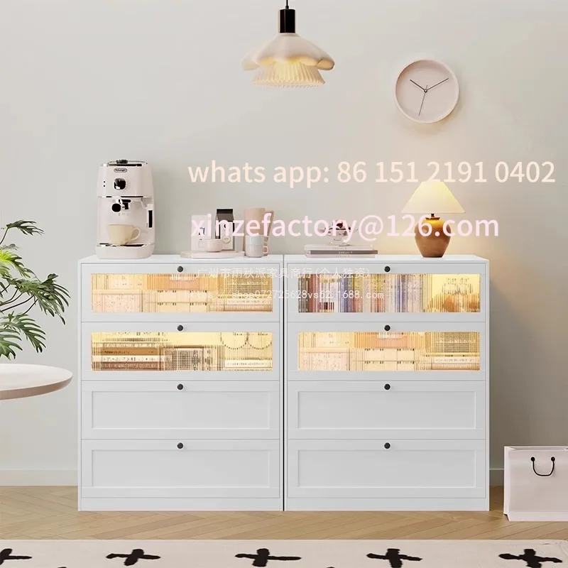 Customizable steel chest living room bedroom storage home drawer storage bed floor storage cabinet