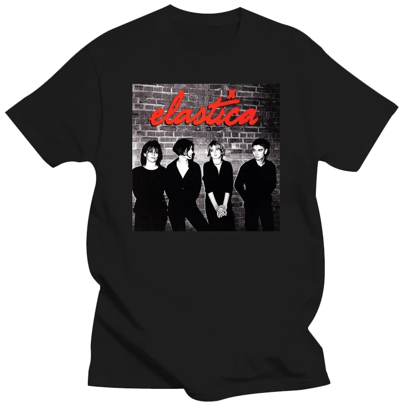 New ELASTICA Album Cover English Rock Band Mens Grey T-Shirt Size S-3XL