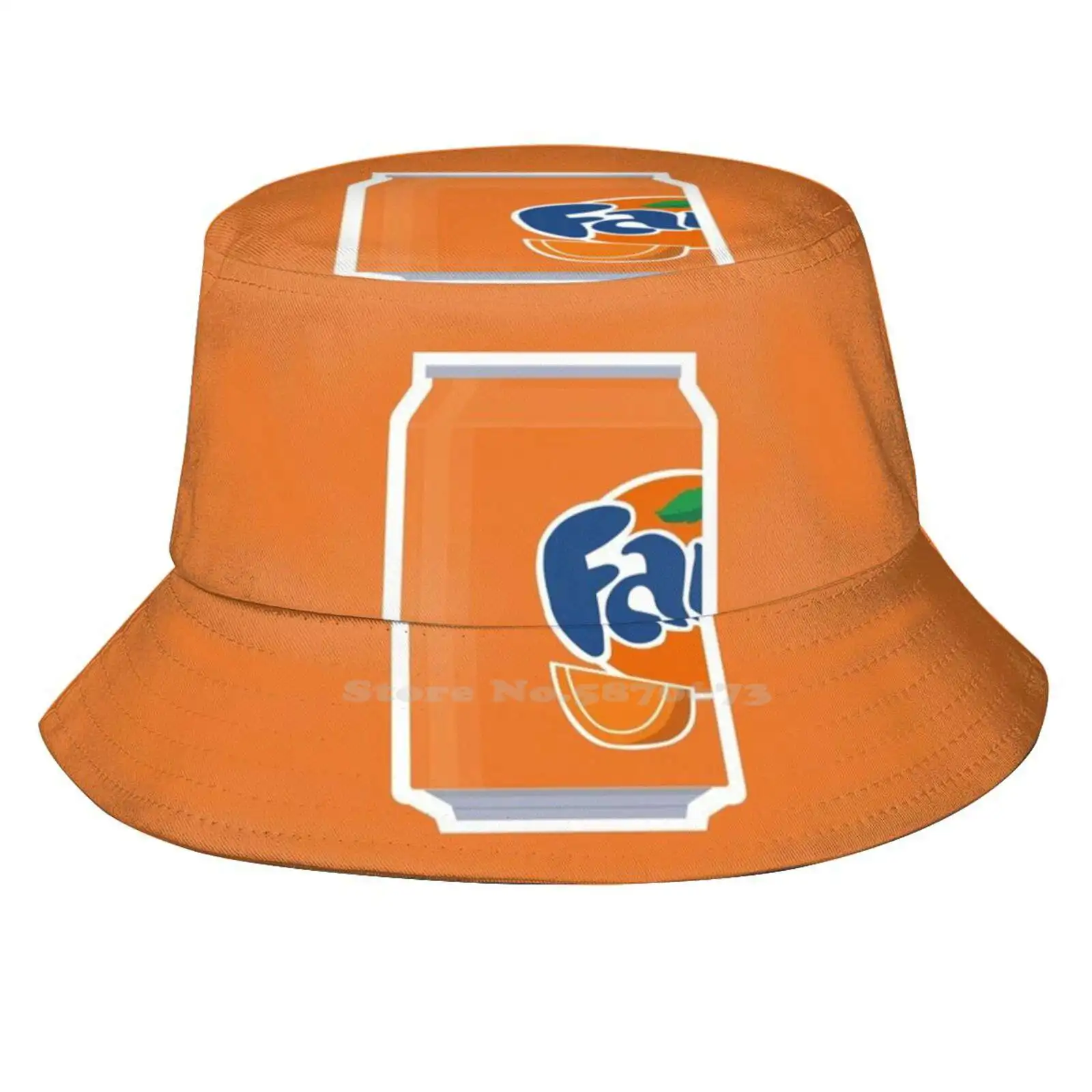 Drink Can Art 3 Fanta Sun Hat Topi Fisherman Cap Bucket Hats Coke Fun Drink Food Teenager Phone Cool Orange White Blue Case