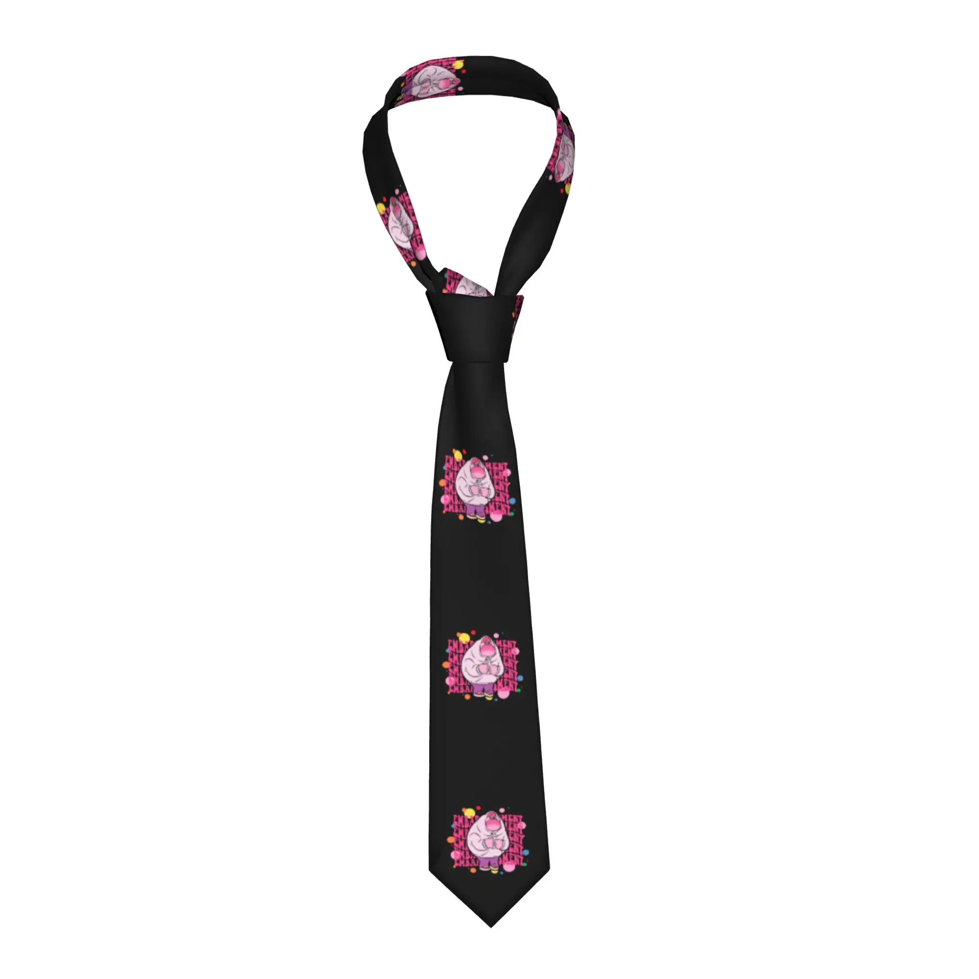 

Модный галстук «Внутри-внеш» в стиле аниме для вечеринок, мужской, с мультяшным принтом, на заказ