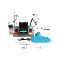 SUGON T3602 Soldering Station LCD Digital Display Welding Rework Double Station Welding Iron Tips Kit Original C210 C115 2 in 1