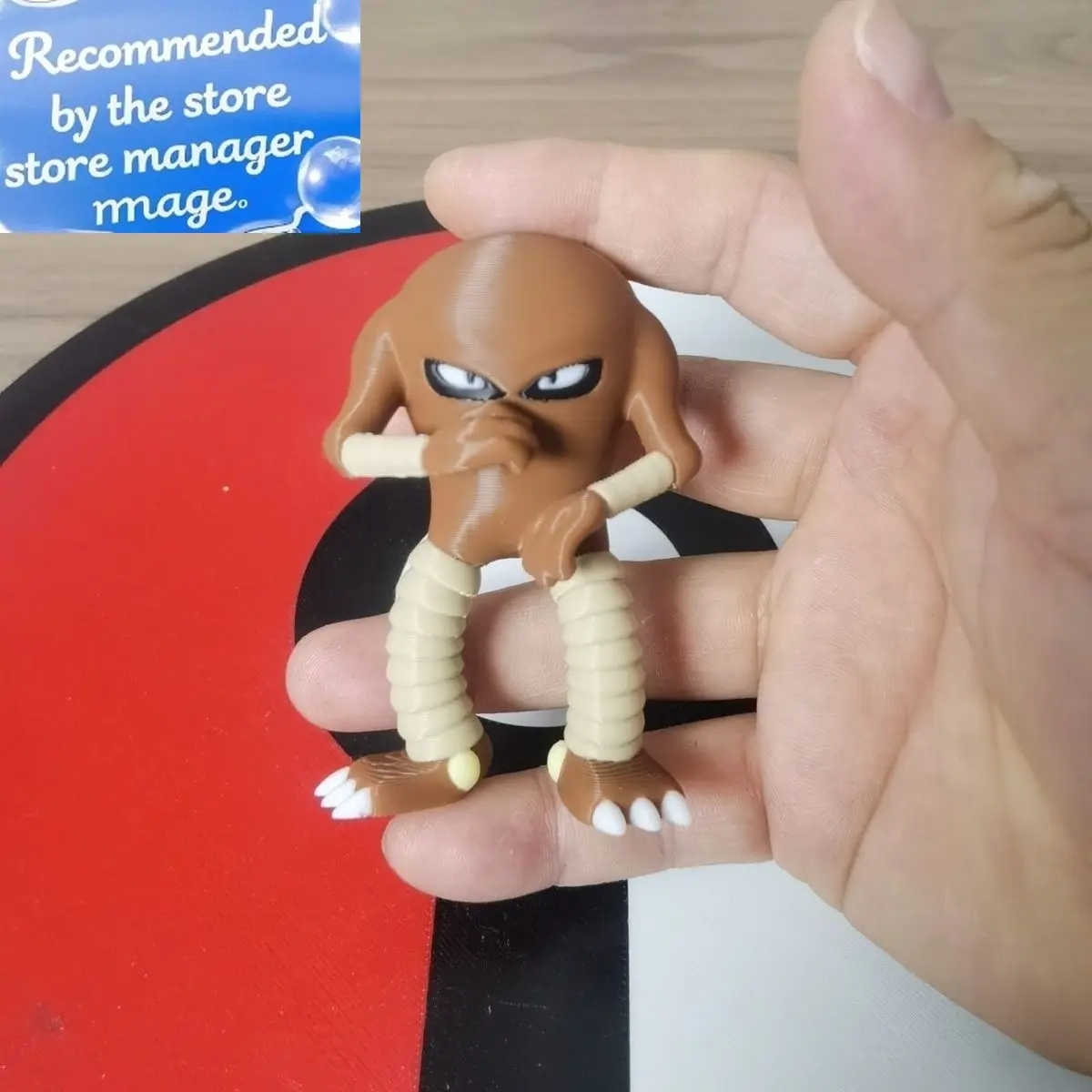 

New Anime Hitmonlee Scale World 1:20 Action Figure Cute Doll 3D Print Model Doll Desktop Collection Decoration Kids Toy Gift