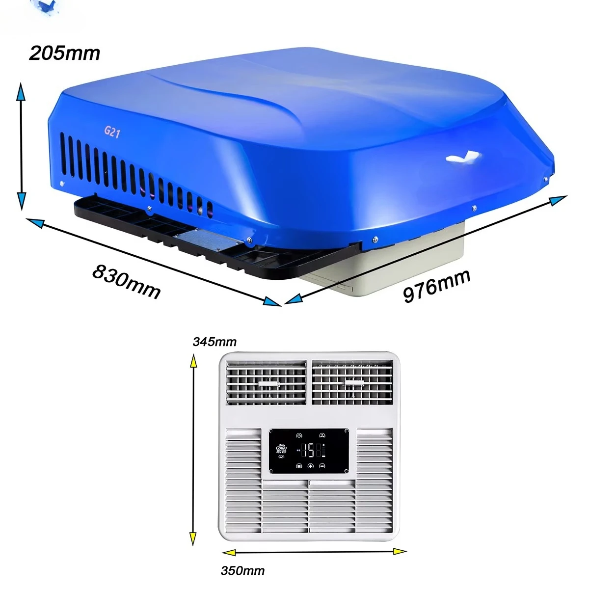 

Brand Factory Best Price Red DC Compressor Integrated Electric Truck Cab Air Conditioning 24V Fast Cooling Capacity 2100W