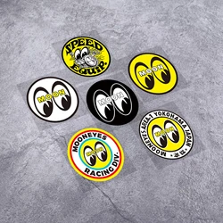 Car Stickers for Moon Equipped Big Eyes Applique Motocross Racing Fuel Tank Body Auto Decoration Decals Waterproof