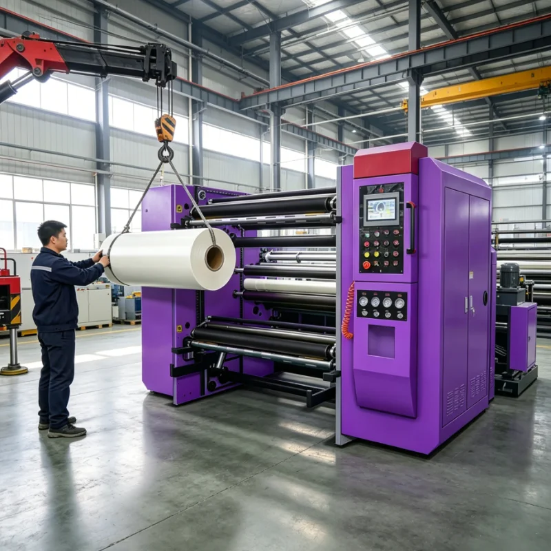 Bopp Film Slitter Tape Rewinder Automatic High Speed Industrial Cutter Machine Heavy Duty Pe Stretch Film Slitter Rewinder