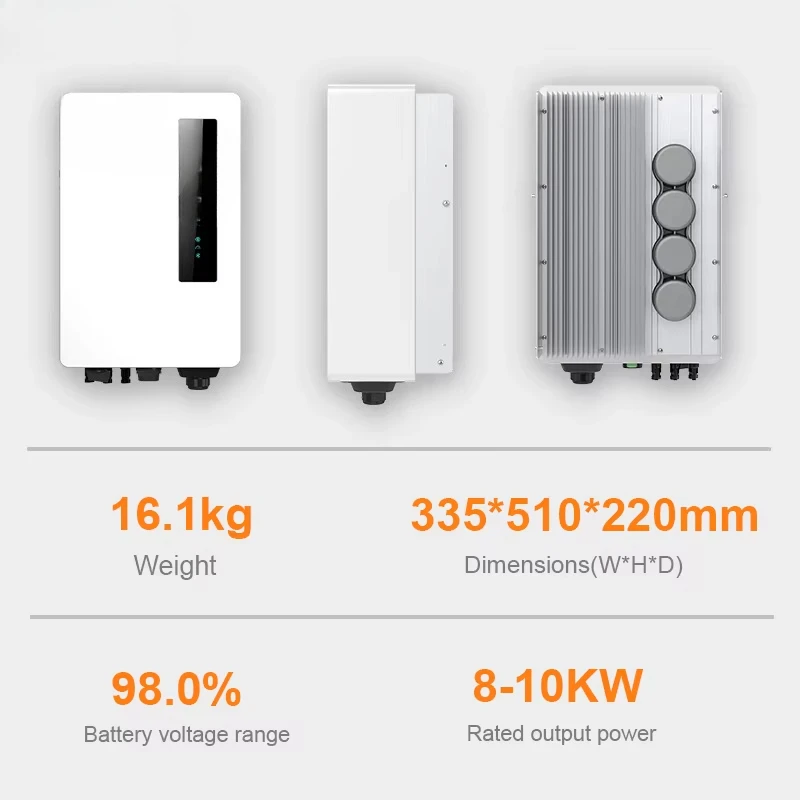 Solis on Grid Solar Power Inverter Single Phase 8000W 8Kw 10Kw 10Kva Grid Tie Inverter Pure Sine Wave with