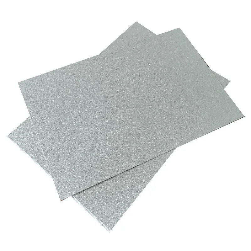 10 Sheets 8*12 Inch 200Gsm Silver Glitter Cardstock Paper, Double Sided Sparkle Card Stock For Crafts,Cupcake Topper And Decors