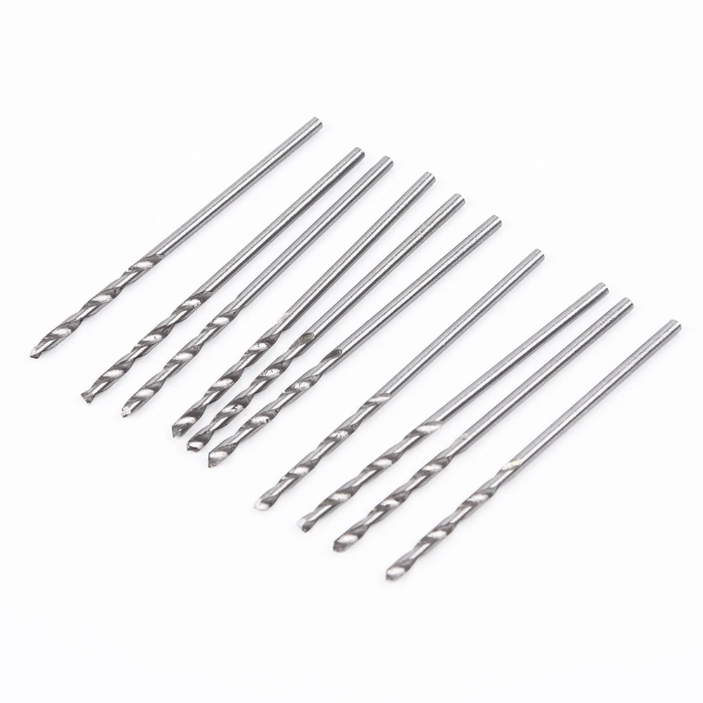 30pcs Small HSS Drill Bits for Steel Iron Aluminum and Plastics Straight Type 0.6mm 0.8mm 1.0mm 1.2mm 1.4mm 1.6mm 1.8mm 2.0mm