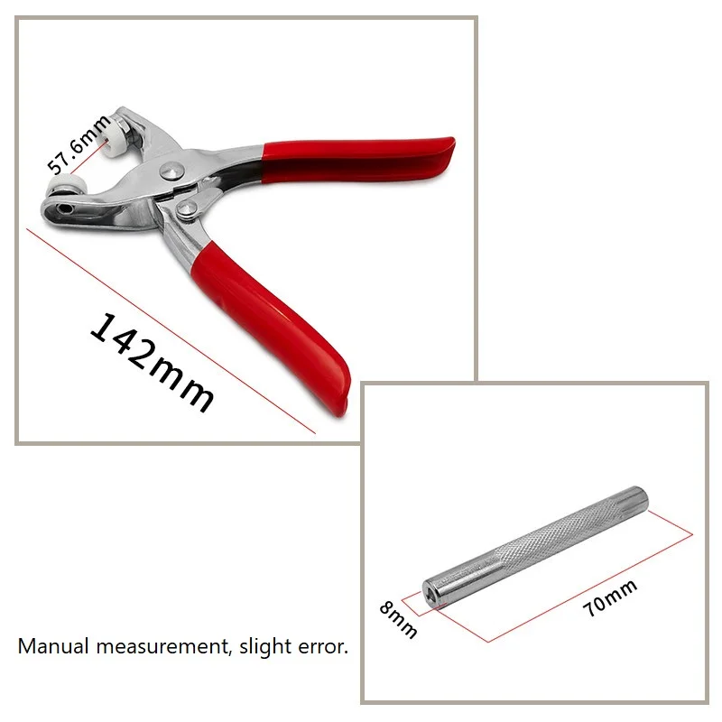1 Sets Snap Fasteners Kit Tool Metal Snap Buttons Rings With Fastener Pliers Press Tool Kit For Clothing Sewing